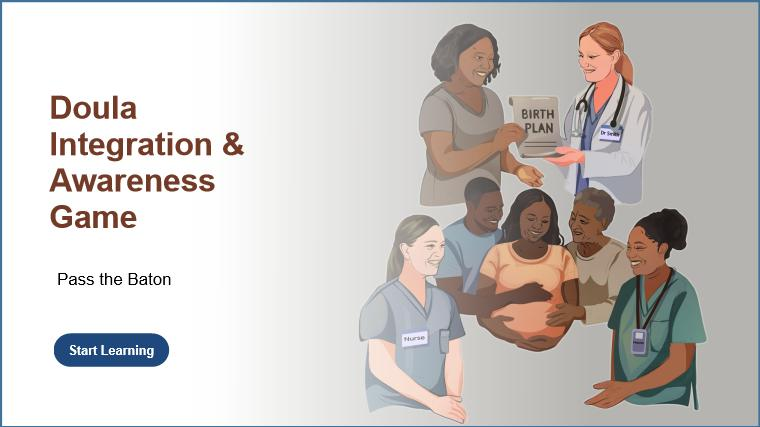 Course Landing Page Image: " Doula Integration & Awareness Game"